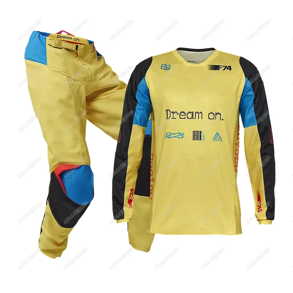 Mountain Biking Races - Set Perlengkapan Motocross Combo, Jersey dan