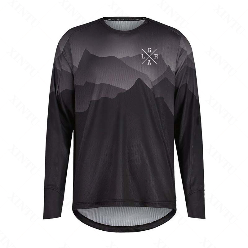 Mountain Biking Races - Jersey Sepeda Motor Pria Lrga MTB