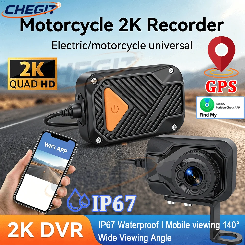 Mountain Biking Images - DVR Sepeda Motor 2K HD WiFi