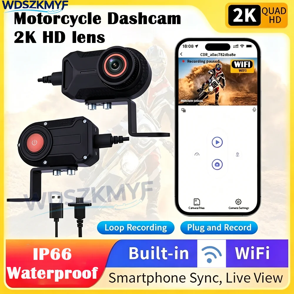 Mountain Biking Images - IP66 Kamera Dash Cam Motor 2K