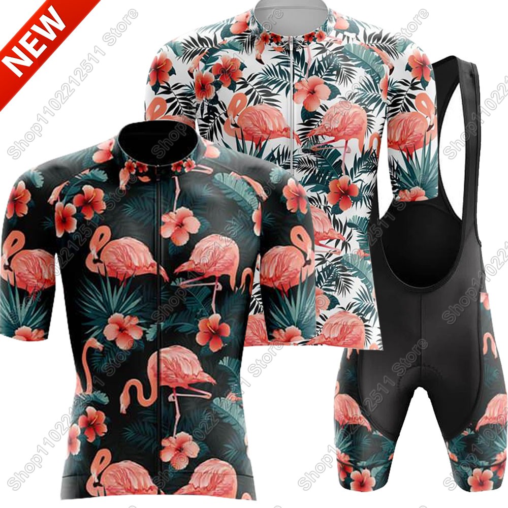 Mountain Biking Pants - Set Jersey Bersepeda Flamingo 2025 Pakaian