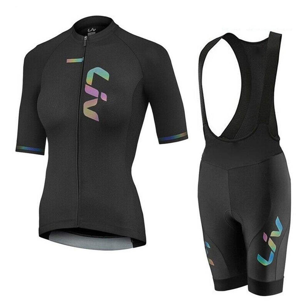 Mountain Biking Pants - LIV setelan Jersey celana pendek bersepeda