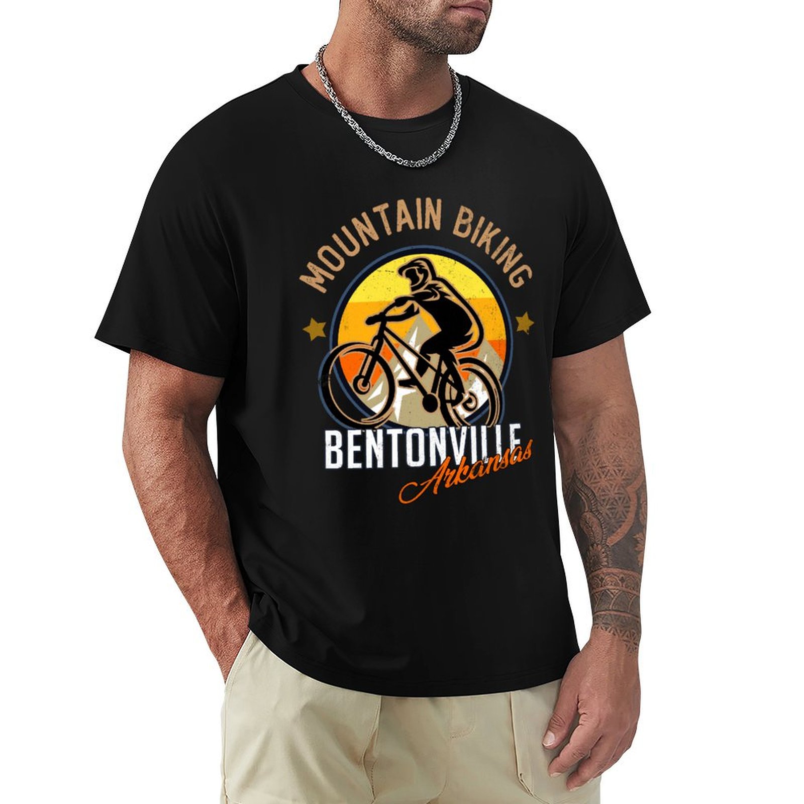 Mountain Biking Bentonville Arkansas - Kaos Bersepeda Gunung Bentonville Arkansas, Model