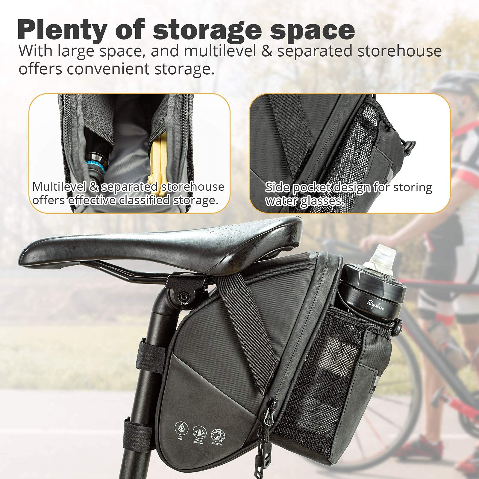 Tas sadel sepeda tahan air, ta - Mountain Biking Hydration Pack ulasan dan harga