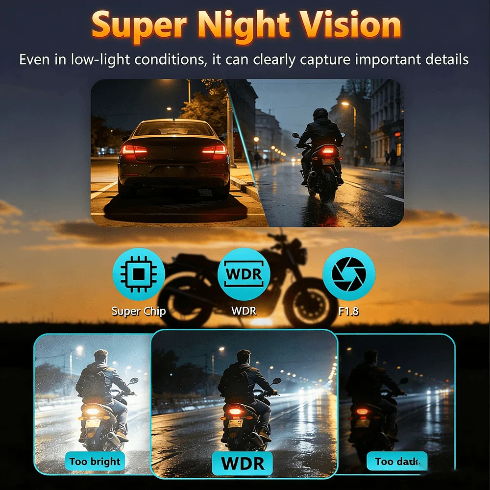 Kamera Dash Cam DVR 2K QHD Bar - Mountain Biking Images ulasan dan harga