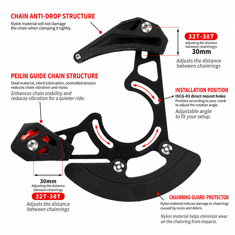 Pemandu Rantai Sepeda MTB ISCG - Chain Guide Iscg ulasan dan harga