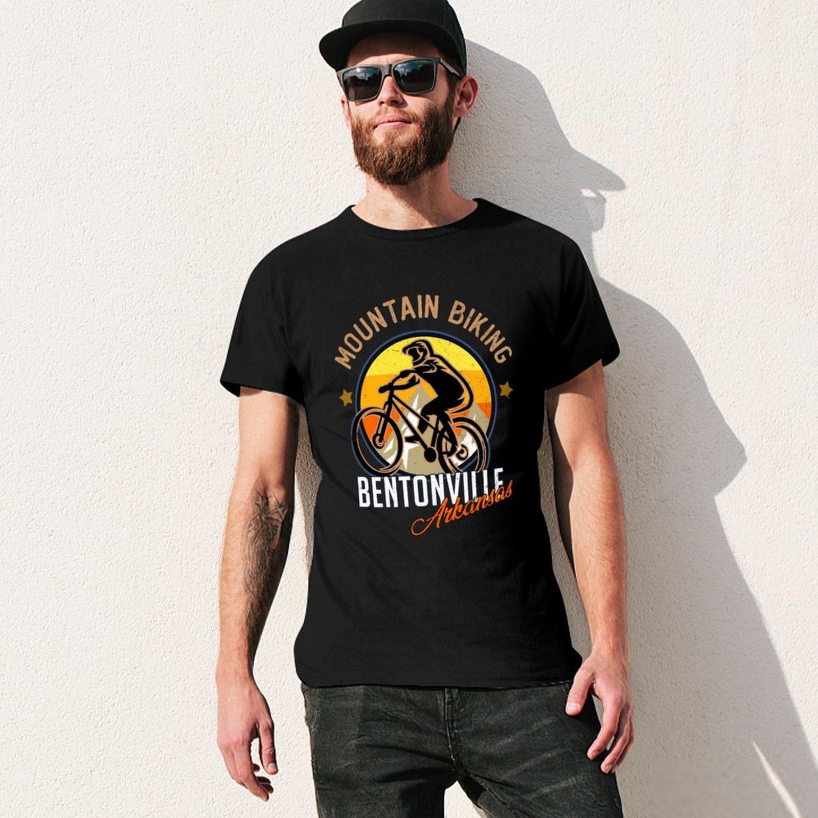 Kaos Bersepeda Gunung Bentonvi - Mountain Biking Bentonville Arkansas ulasan dan harga