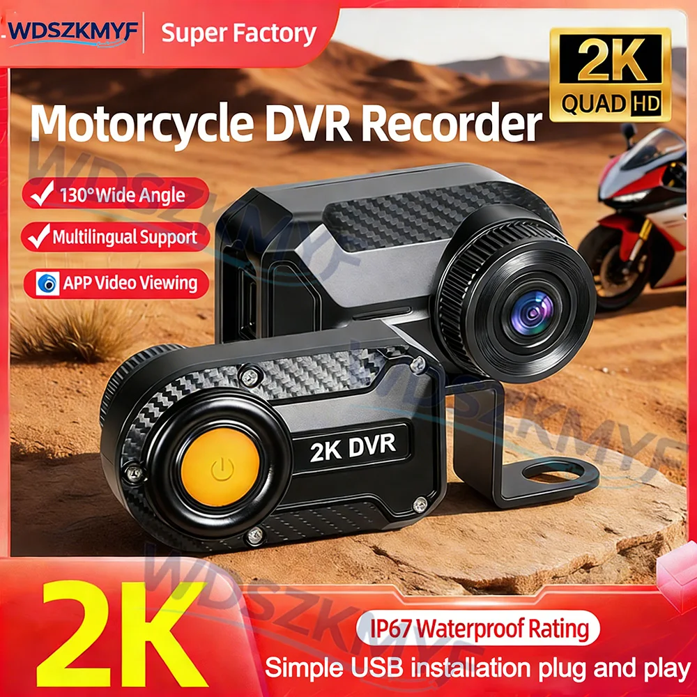 DVR Sepeda Motor 2K HD WiFi de - Mountain Biking Images ulasan dan harga