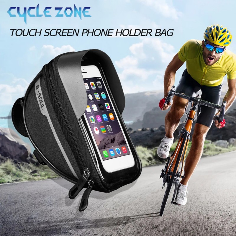 Tas Sepeda Gunung Layar Sentuh - Mountain Biking Hip Pack ulasan dan harga