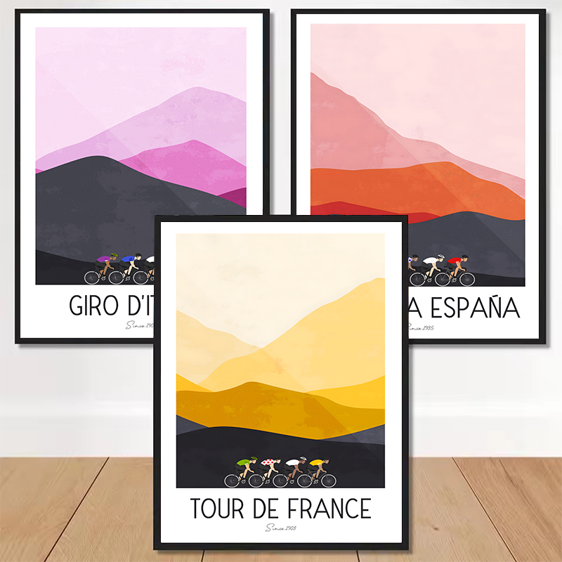 1 Buah Poster Sepeda Gunung Pr - Mountain Biking Races ulasan dan harga