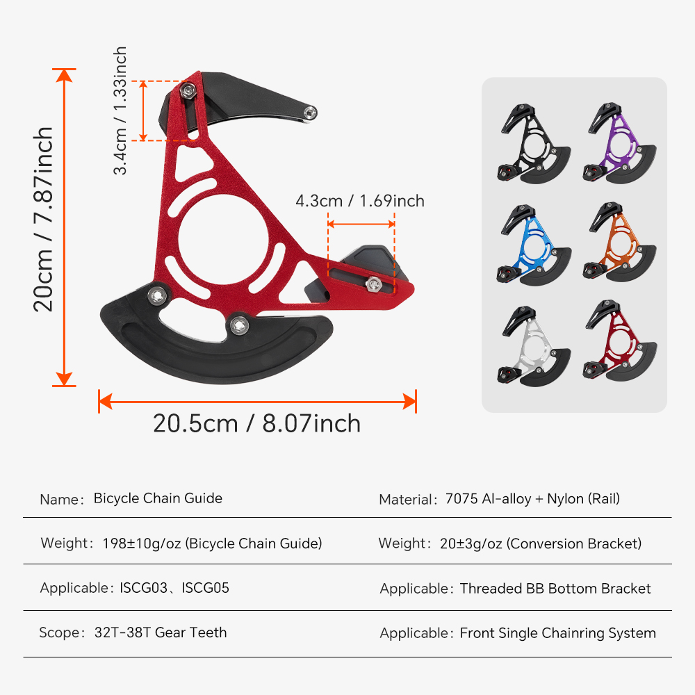 Pemandu Rantai Sepeda MTB TOSE - Chain Guide Iscg ulasan dan harga