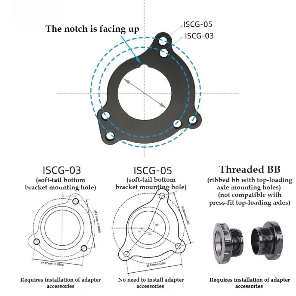 Pemandu Rantai Sepeda AXI ISCG - Chain Guide Iscg ulasan dan harga