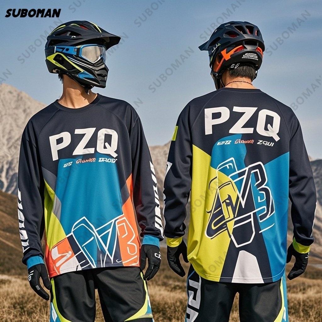 Jersey Sepeda Motor Off Road P - Mountain Biking Races ulasan dan harga