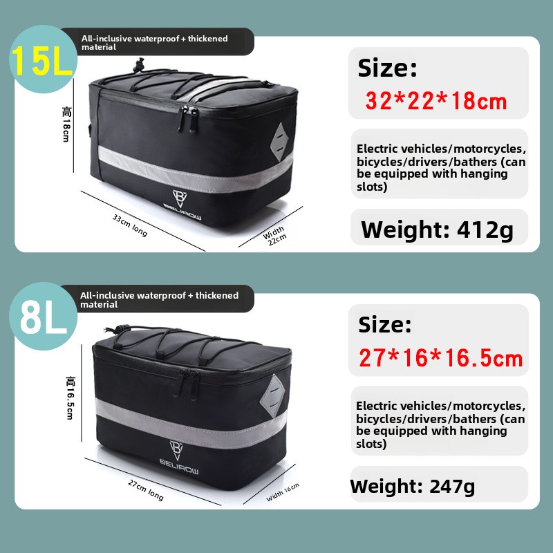 Tas Unta Belakang Sepeda 8L/15 - Mountain Biking Hip Pack ulasan dan harga
