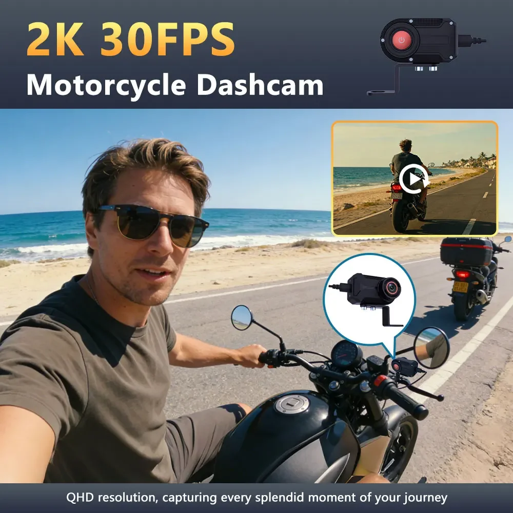 Kamera Dash Cam WiFi 2K QHD Ba - Mountain Biking Images ulasan dan harga