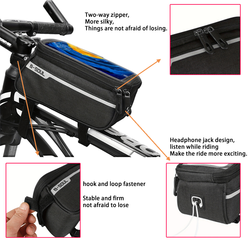 Tas balok depan sepeda B-SOUL, - Mountain Biking Hip Pack ulasan dan harga