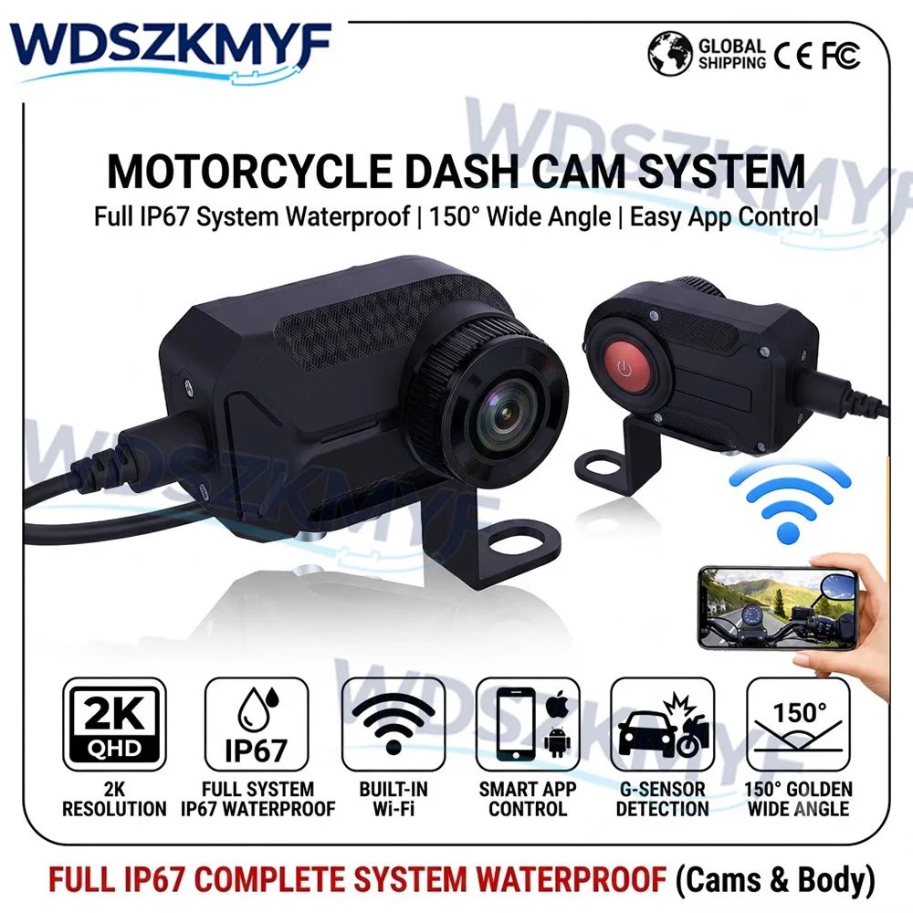 DVR Sepeda Motor 2K HD WiFi de - Mountain Biking Images ulasan dan harga