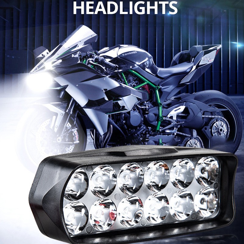 Lampu depan sepeda motor Led 8 - Head Racket Boom ulasan dan harga