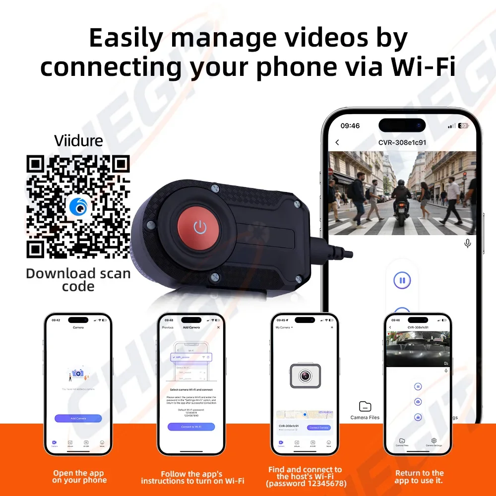 DVR Motor WiFi 2K HD Dengan Ka - Mountain Biking Images ulasan dan harga